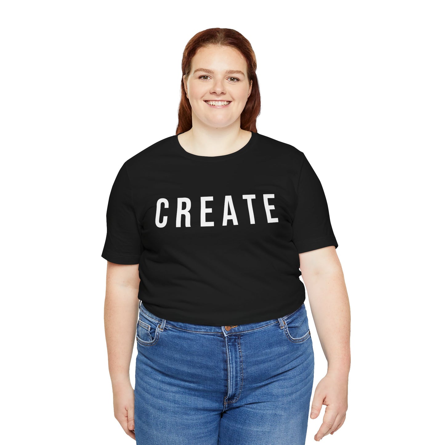 Create Graphic Tee — Minimalist 'CREATE' Inspiration T-Shirt